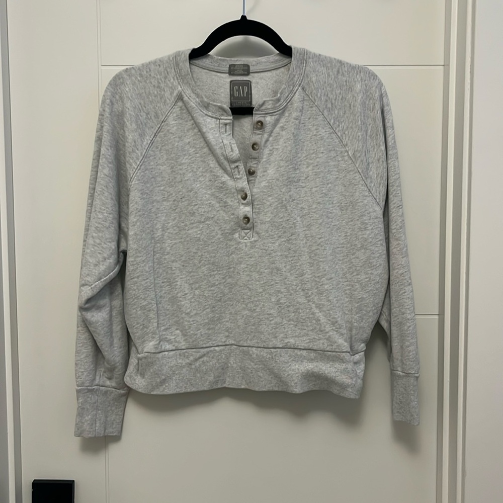 Gap 1/4 button up sweatshirt